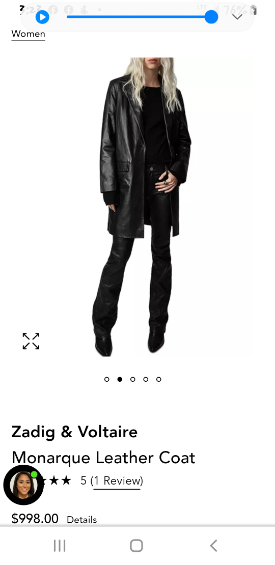 leather coat zadig and Voltaire - photo 2