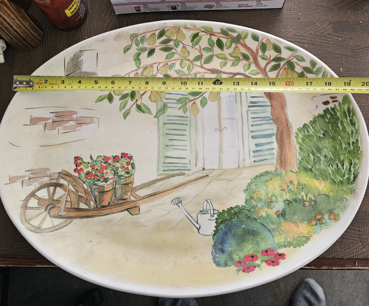   🥕   large ceramic serving platter