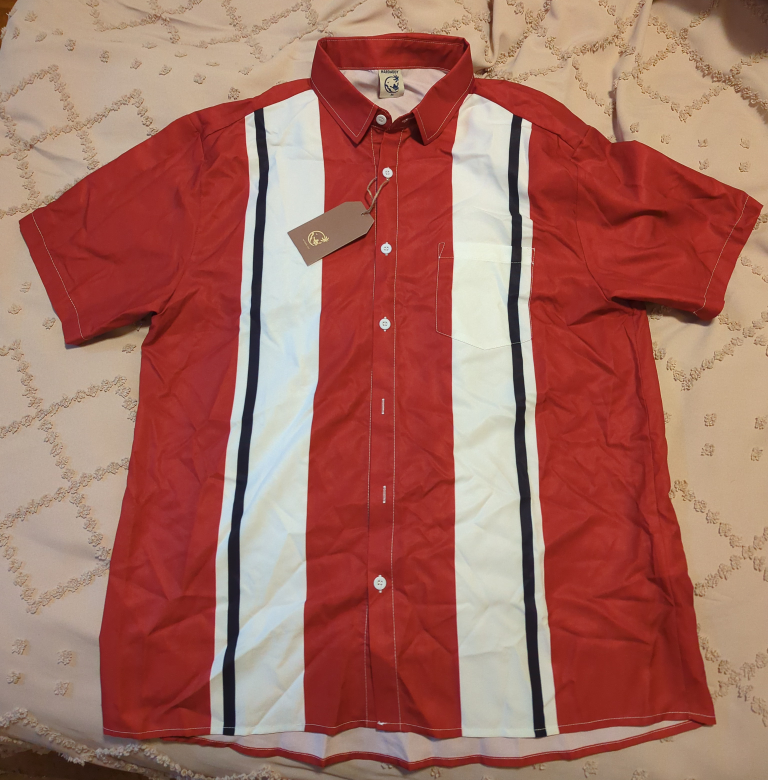 vintage style button up short sleeve shirt thumbnail