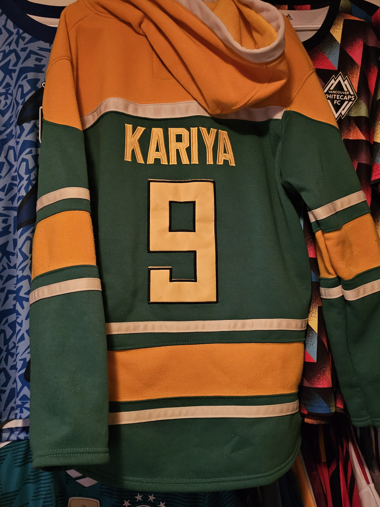 Rare Anaheim/ Mighty Ducks Old time Hockey jersey image indicator(2)