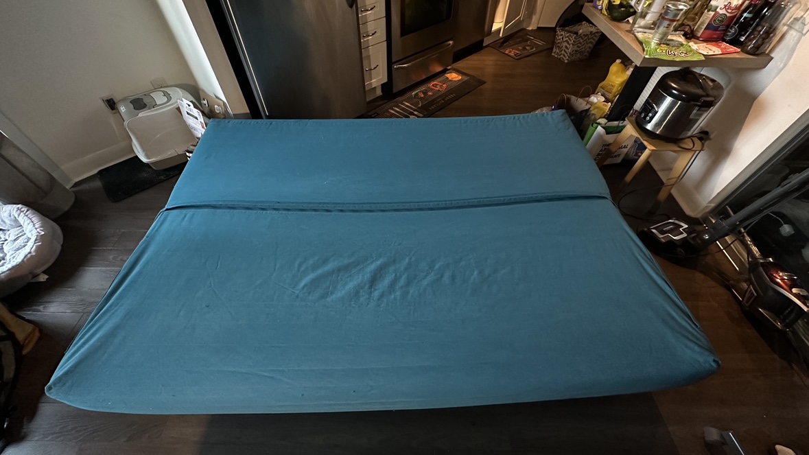 Sofa bed (double size) with cover