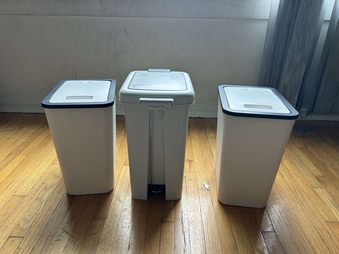 Dustbin new not used / each for $12