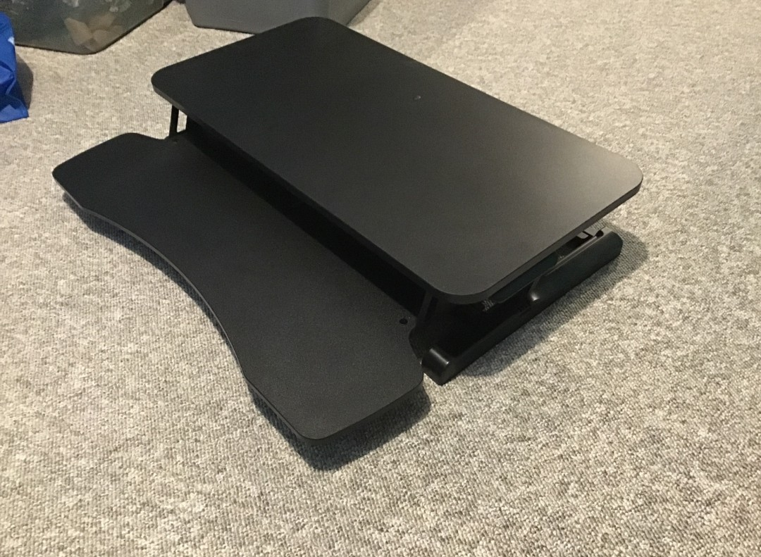 Sit stand desk converter