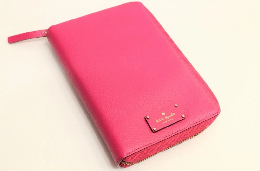 Kate Spade pink leather organizer thumbnail