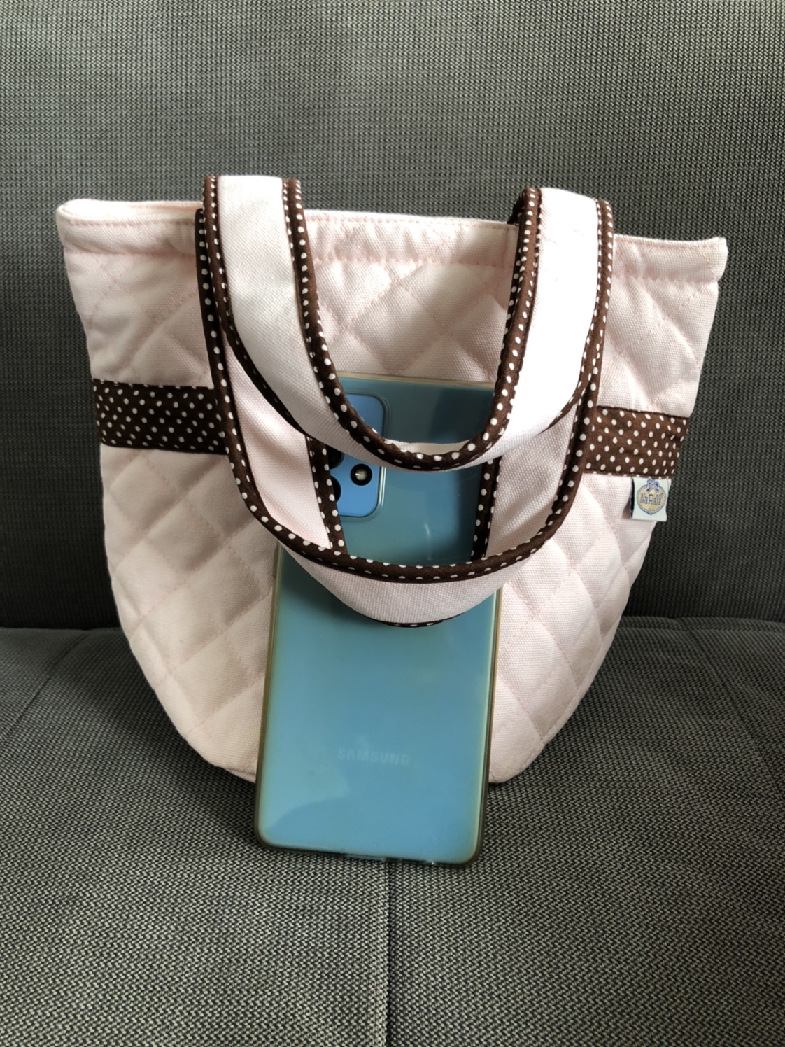 Cute pink polka dot ribbon bow handbag bag NaRaYa - photo 3
