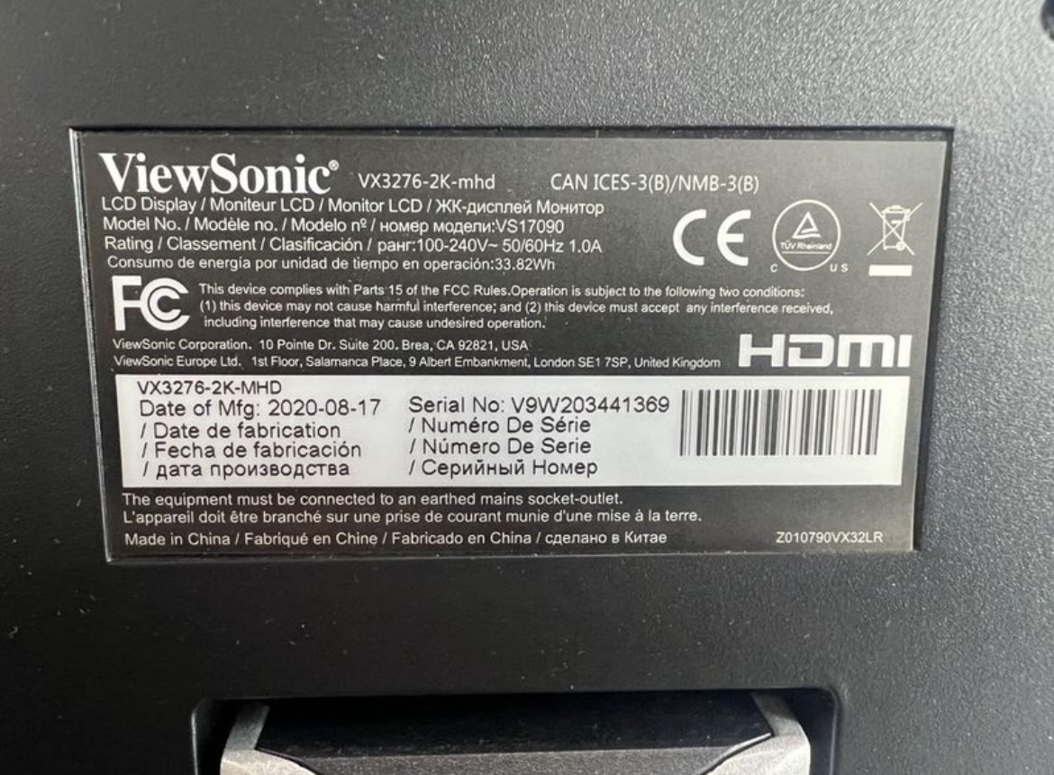 ViewSonic VX3276-2K-MHD 32-inch Monitor - photo 5