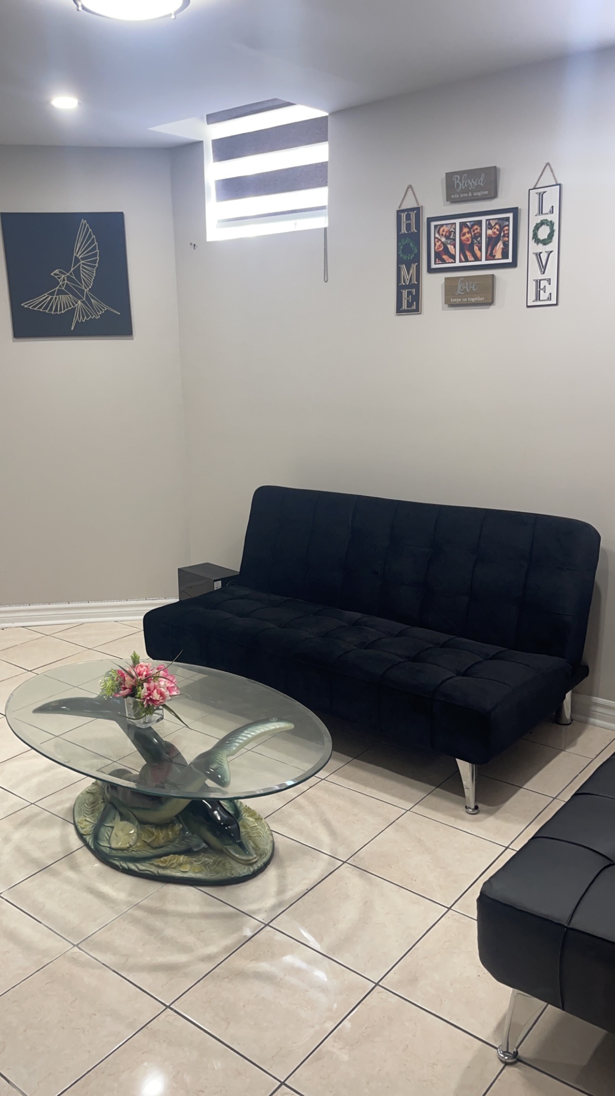 Black Velvet Sofa cum Bed piece moving out Sale!!!!!! image indicator(2)