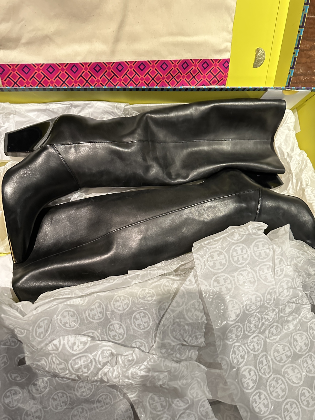 Brand new Tory Burch leather tall boots, knee high image indicator(5)