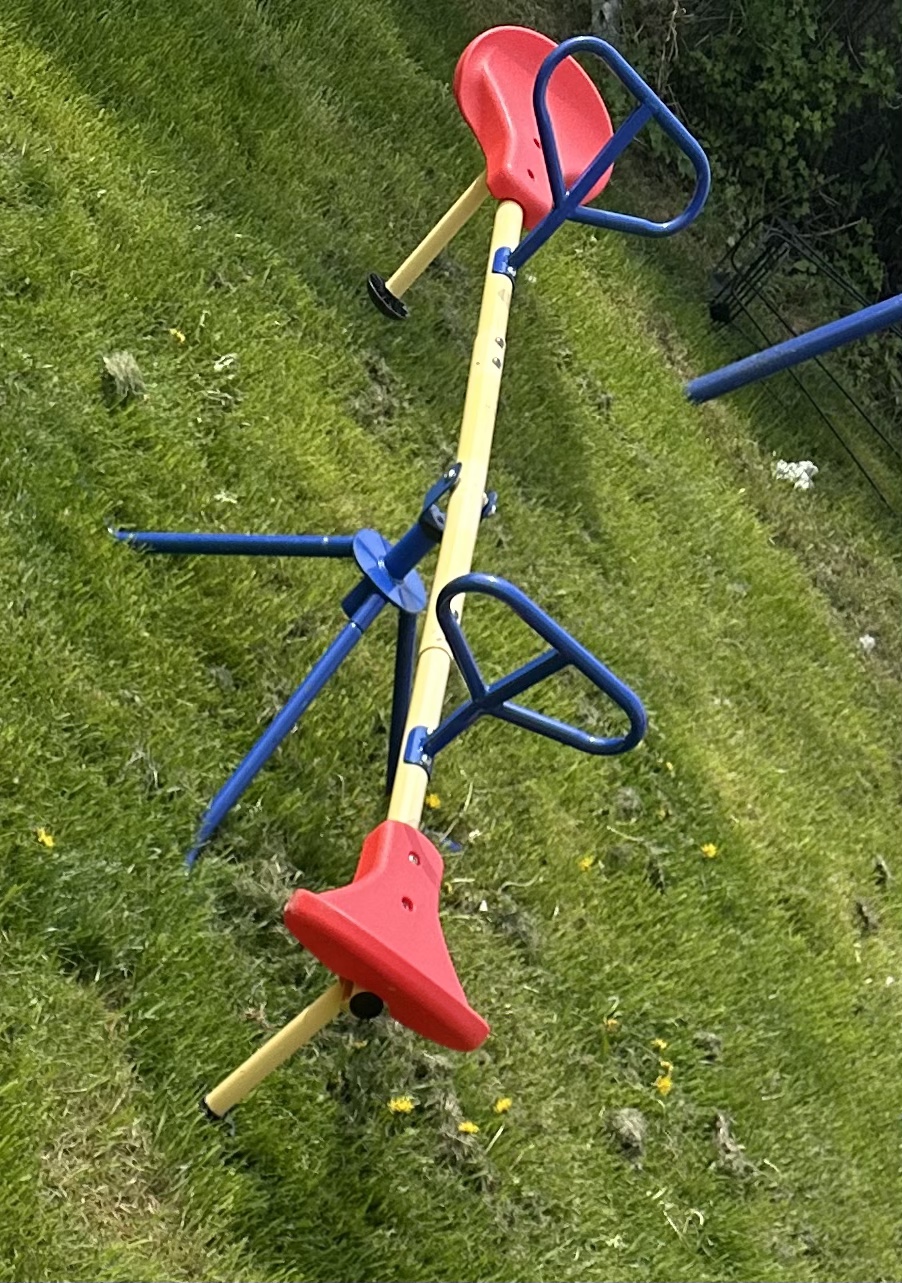 Outdoor seesaw