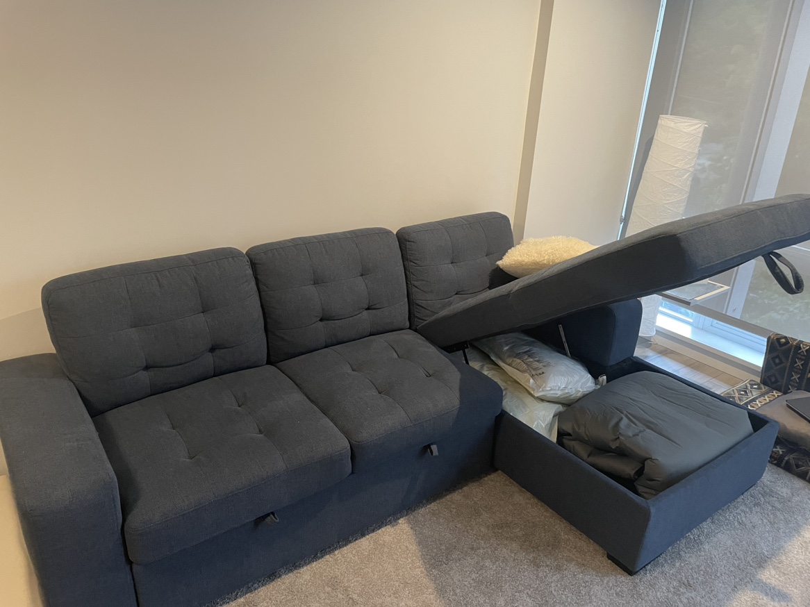 Blue Sofa Bed - photo 4