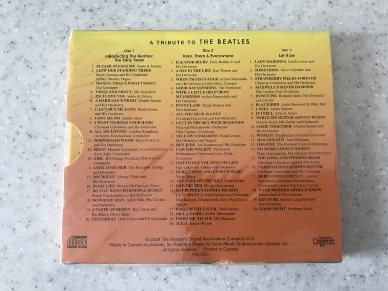 2009 Readers Digest Music ! A tribute to the  The Beatles image indicator(2)