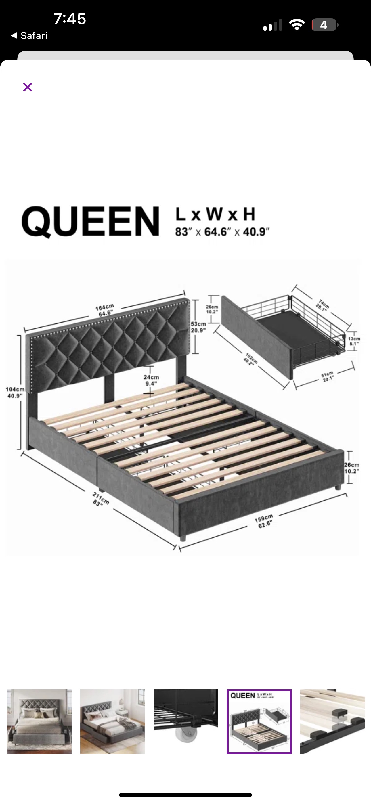 bed frame - photo 3
