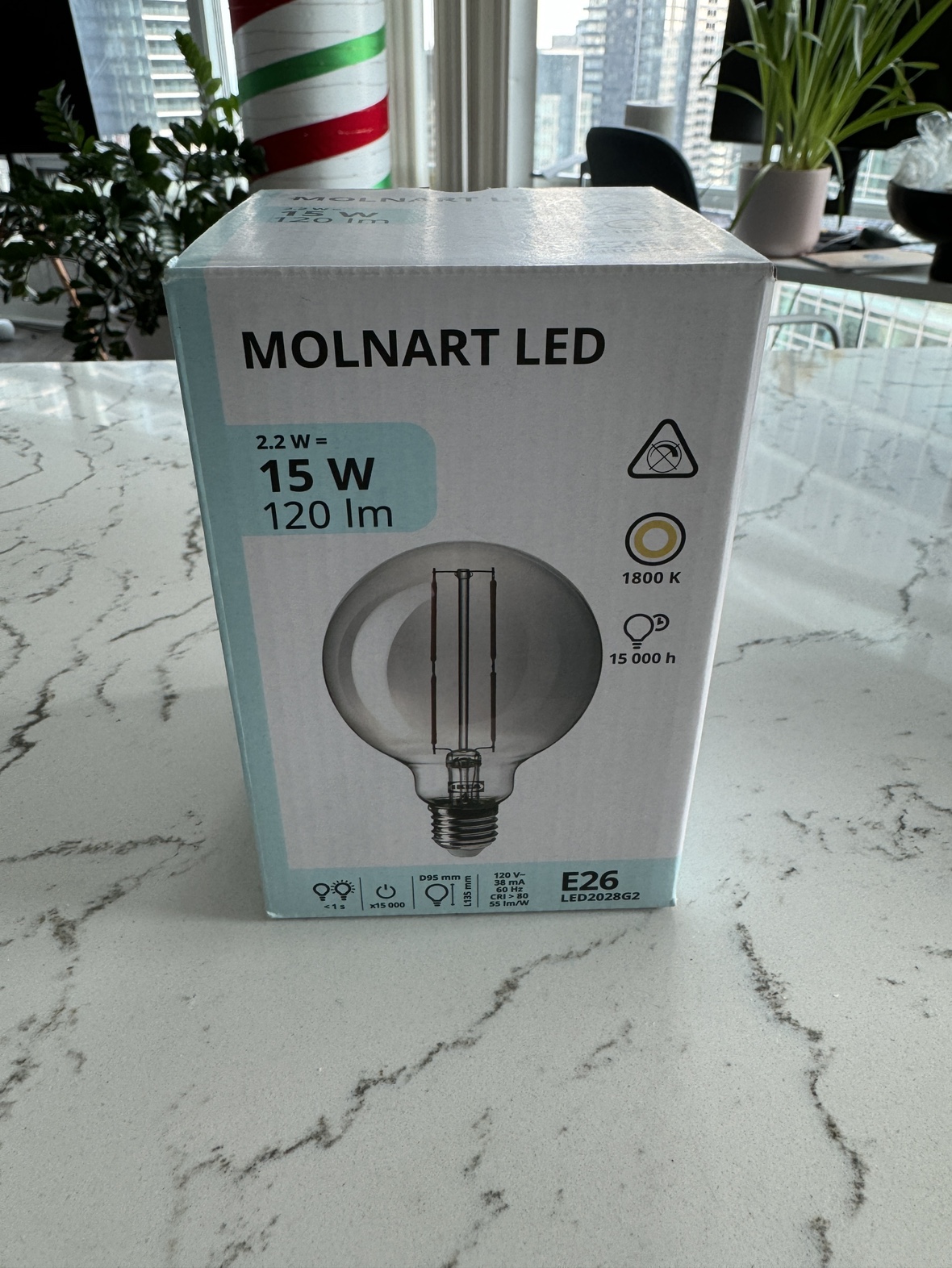 Ikea MOLNART lightbulb