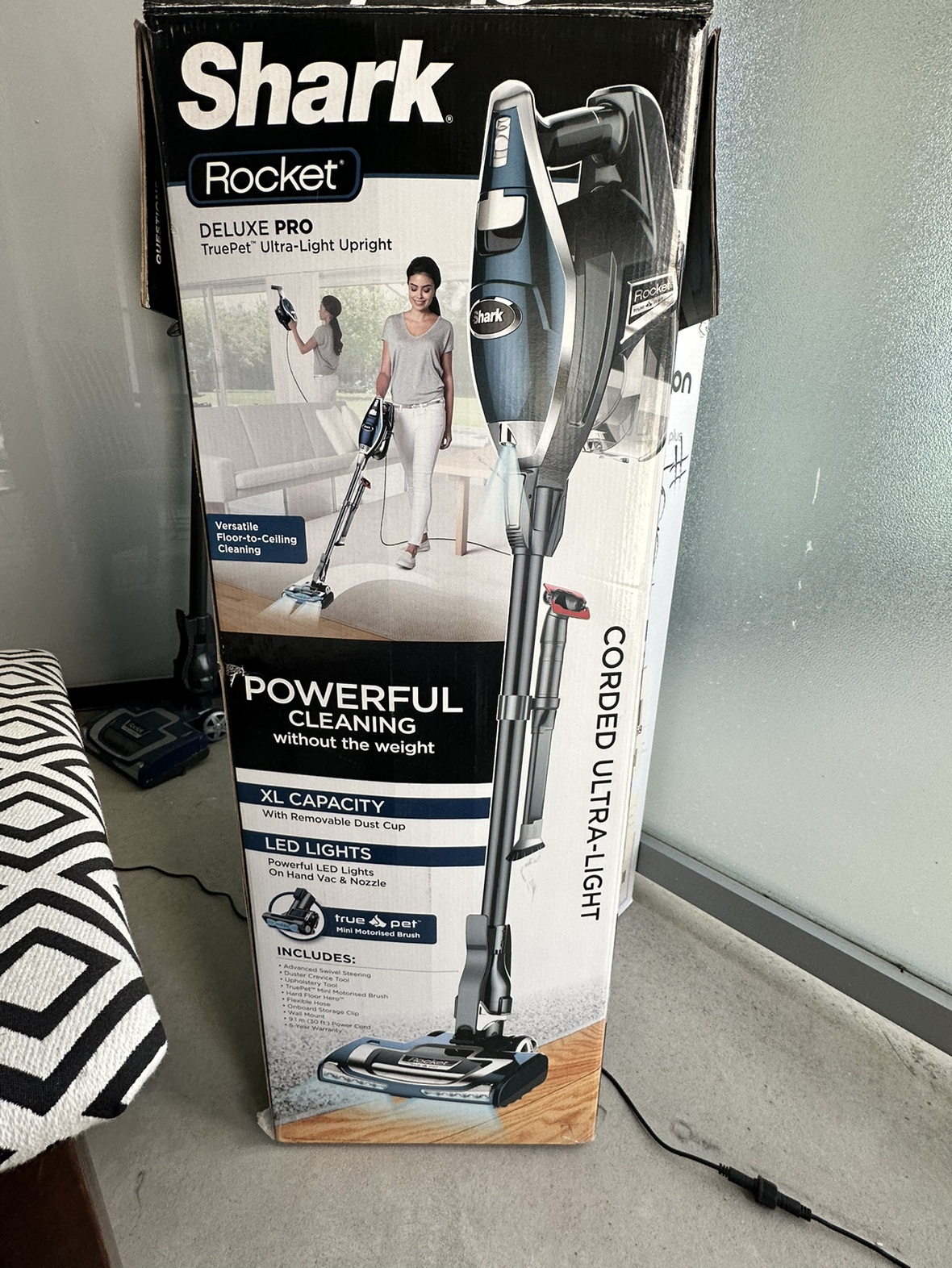 Corded vacuum cleaner (Shark brand)