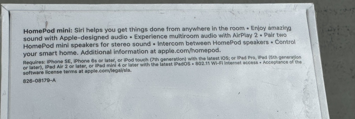 Home Pod Mini White (Sealed) image indicator(2)