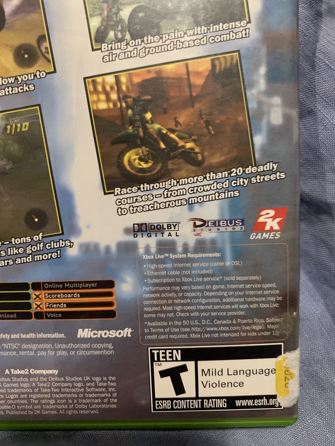 XBOX Motocross Mania 3 video game image indicator(4)