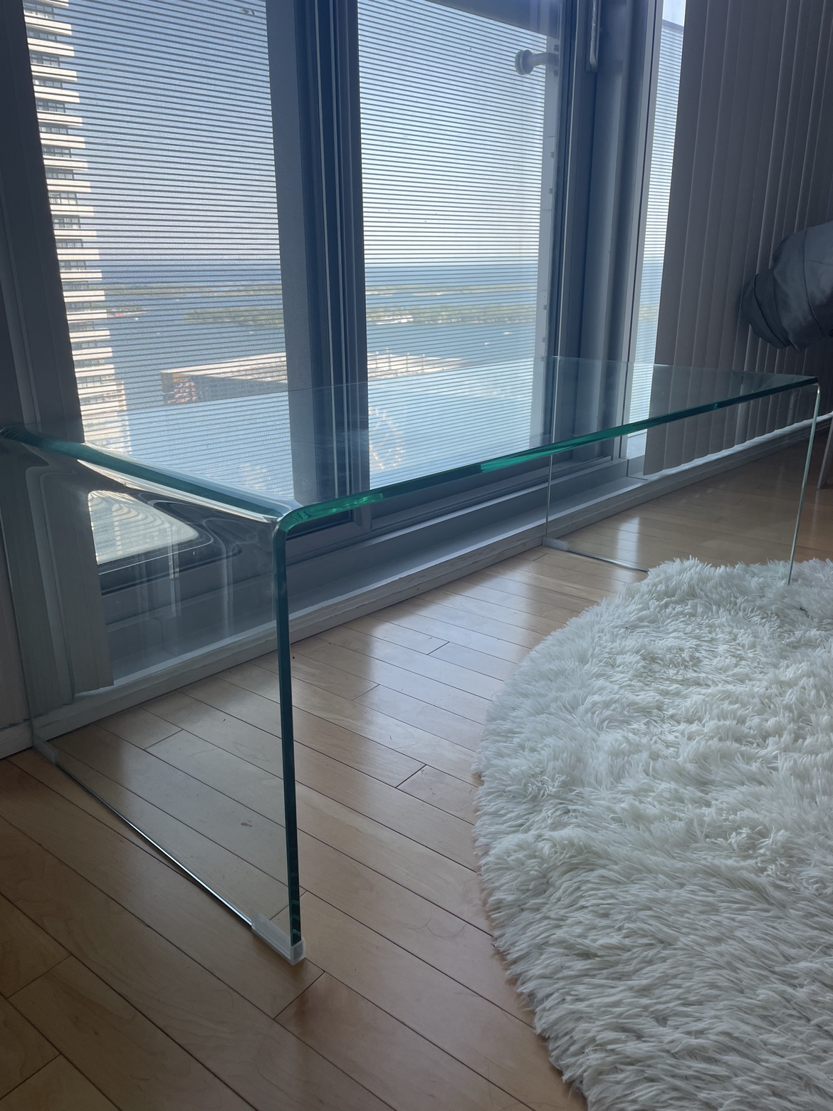 GLASS COFFEE TABLE, Waterfall (Moving Out Sale) - photo 2