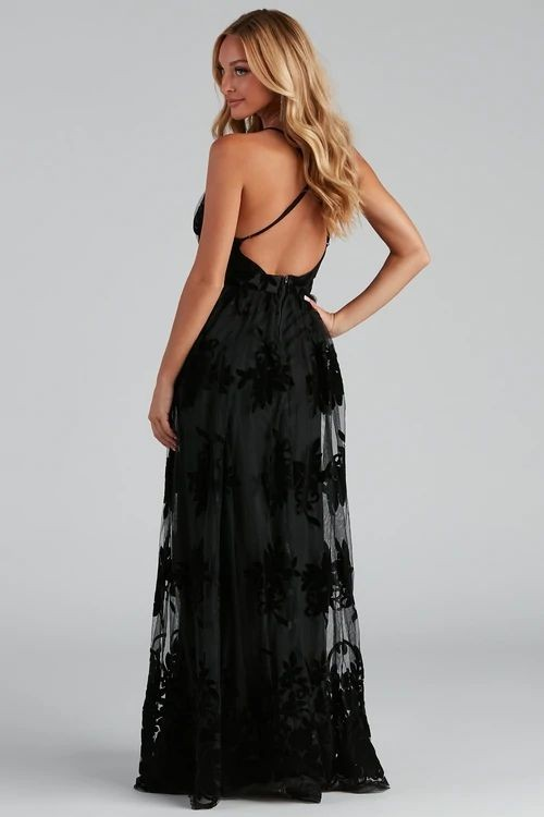 formal velvet dress  * Size L* $50 - photo 3
