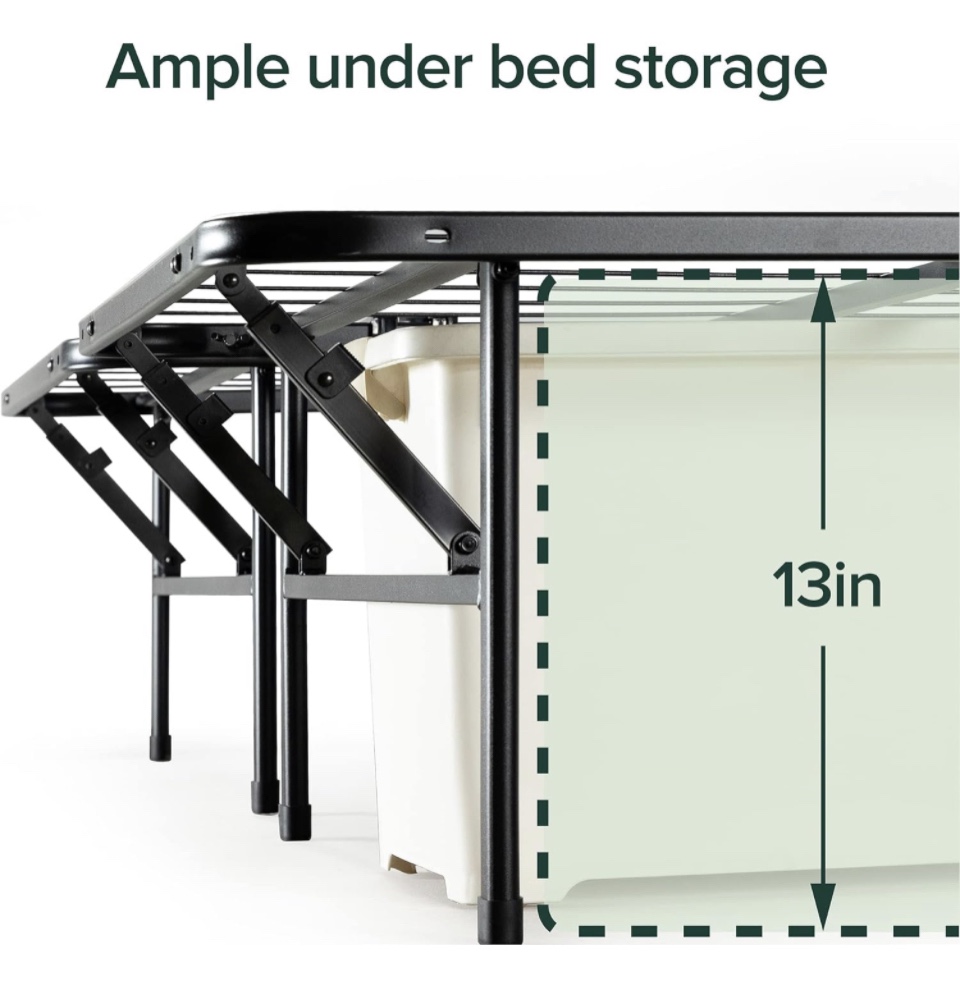 King size metal bed frame / Foldable - photo 5