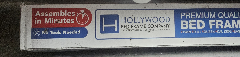 NIB metal bed frame