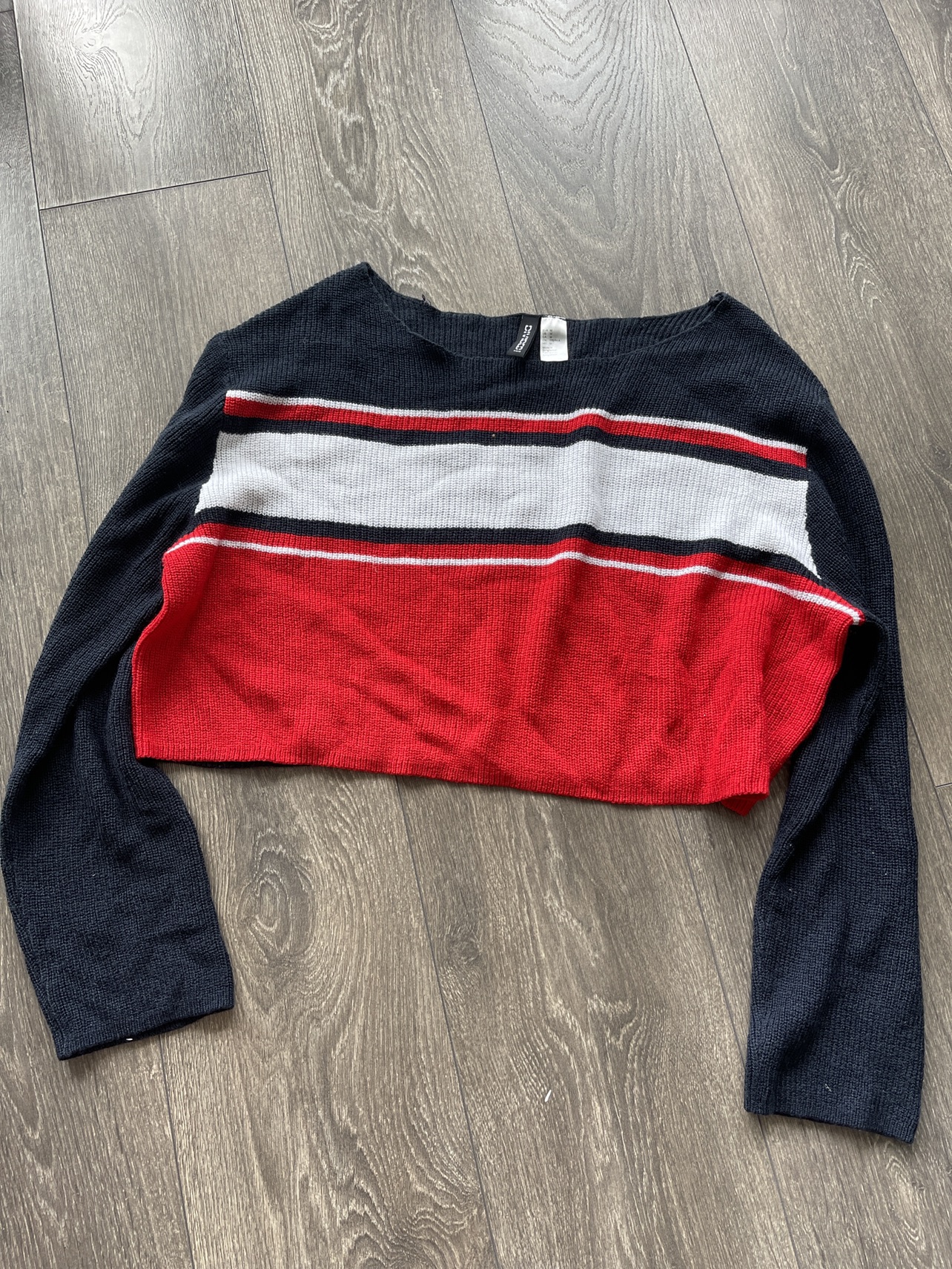 Cropped Striped Sweater