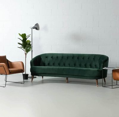 Green Velvet Couch by Wazo NEED GONE ASAP - photo 3