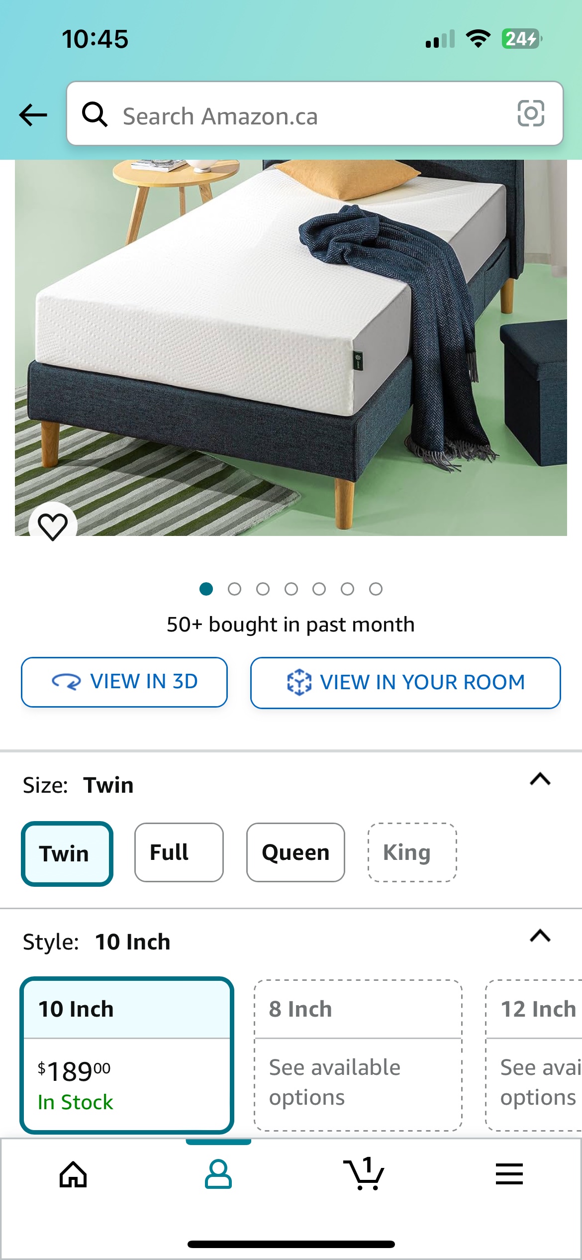 Zinus Twin Mattress inches image indicator(2)