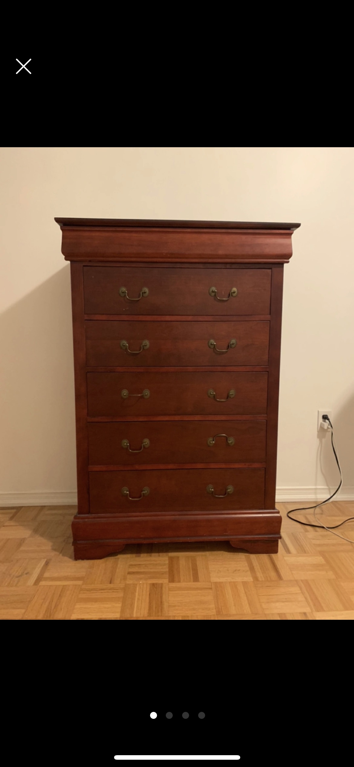Solid wood dresser