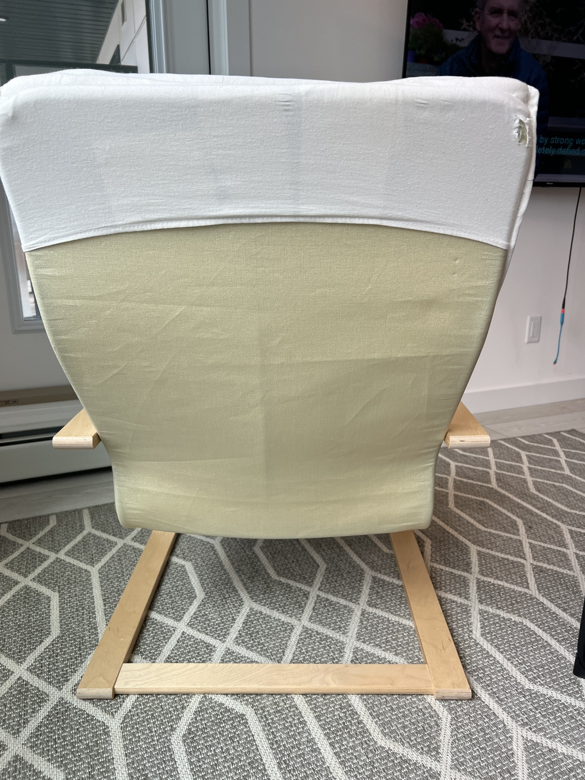 White IKEA Poang Armchair - photo 3