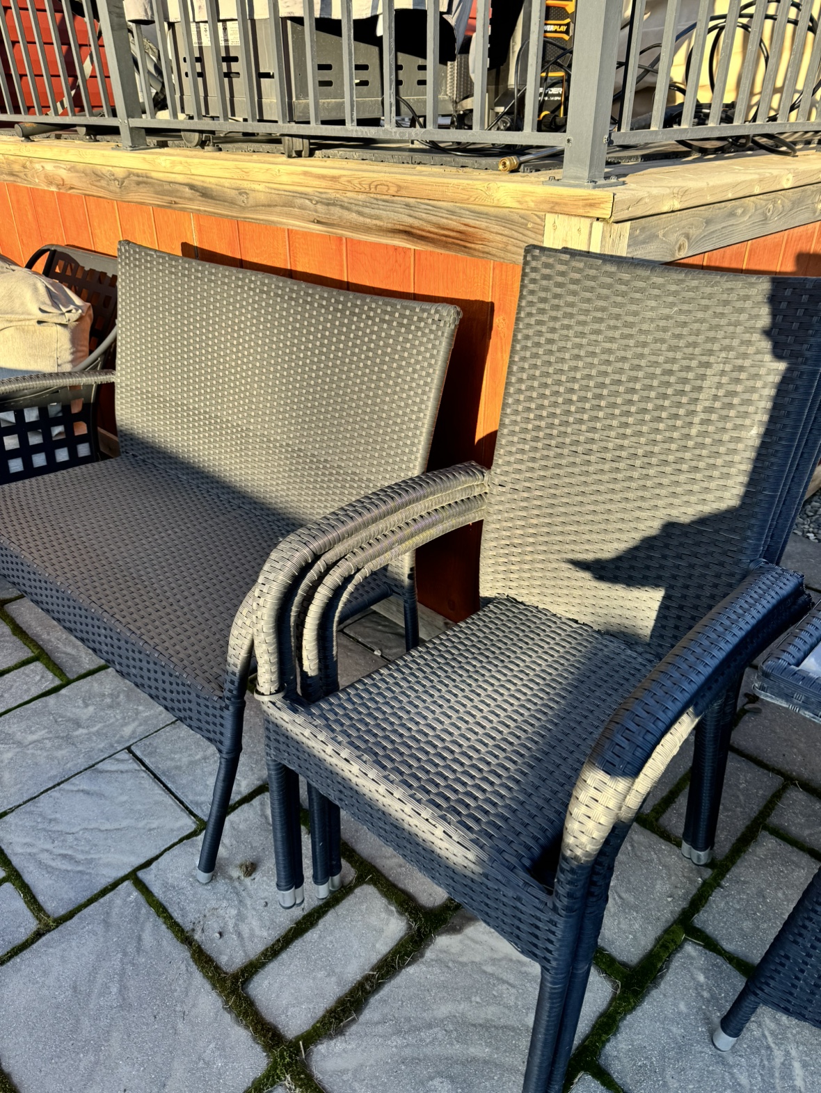 Outdoor table with chairs