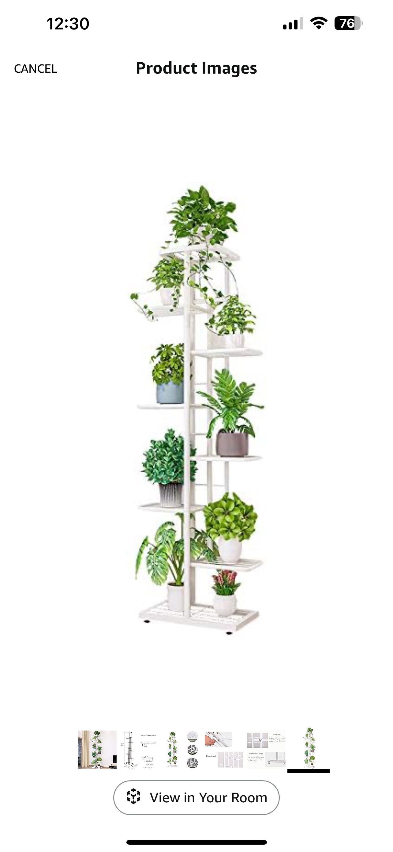 Minimalist 8 Tier Metal Plant Stand (2 available) - photo 4