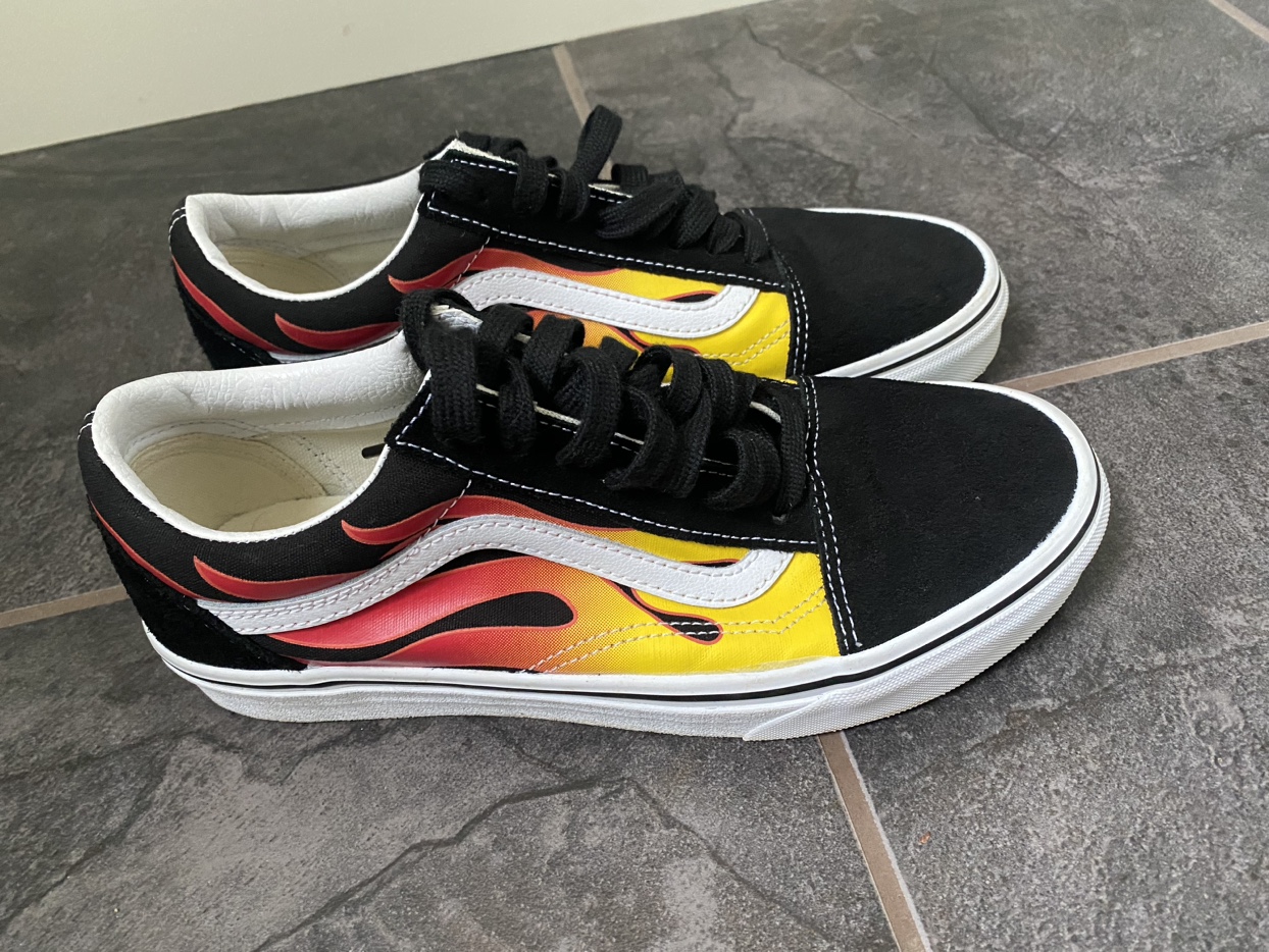 Vans Old Skool Flame Shoes Skate Sneaker - photo 4