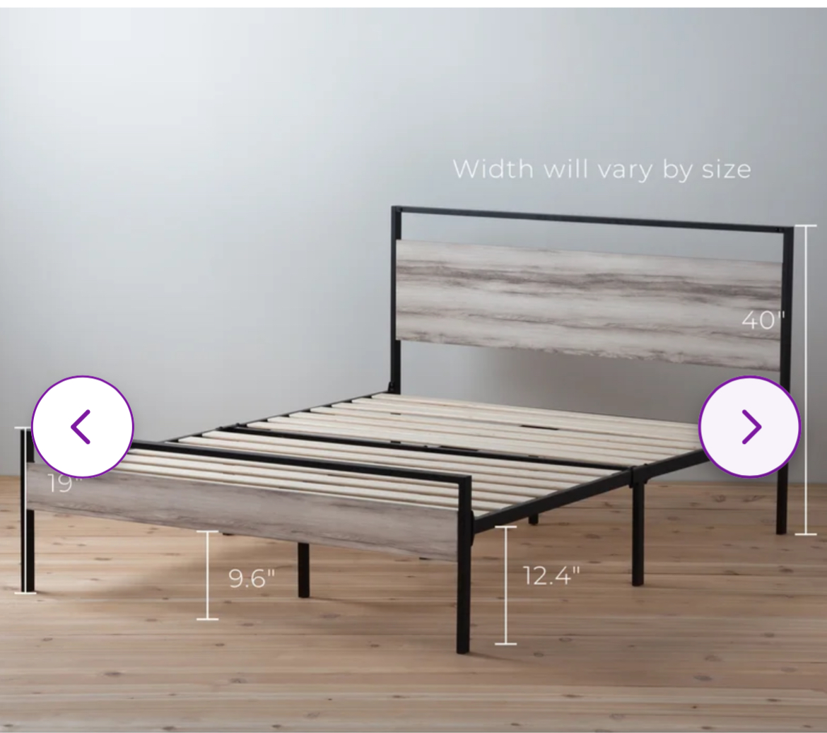 wooden king size bed frame