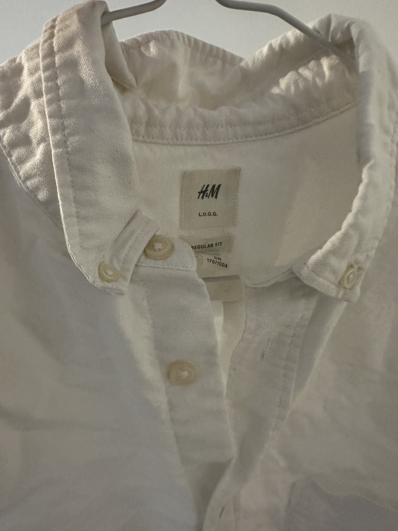 White shirt MALE size L - photo 2