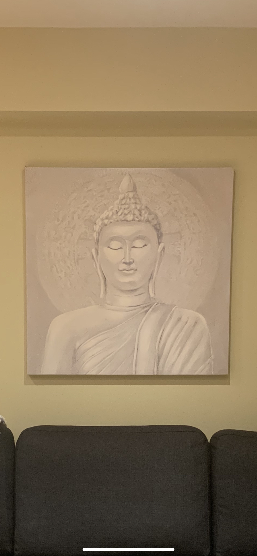 Large Buddha canvas print wall art - photo 2