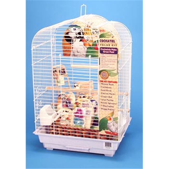 Brandnew Small Bird Starter Kit with Birdcage and Accessories image indicator(2)