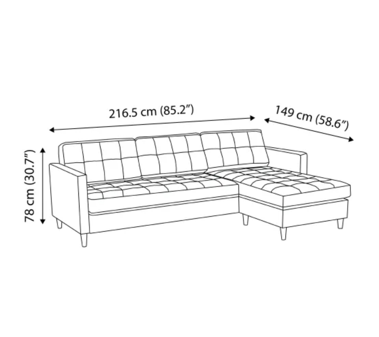 sectional (individually or with coffee table and 2 side tables) - photo 4