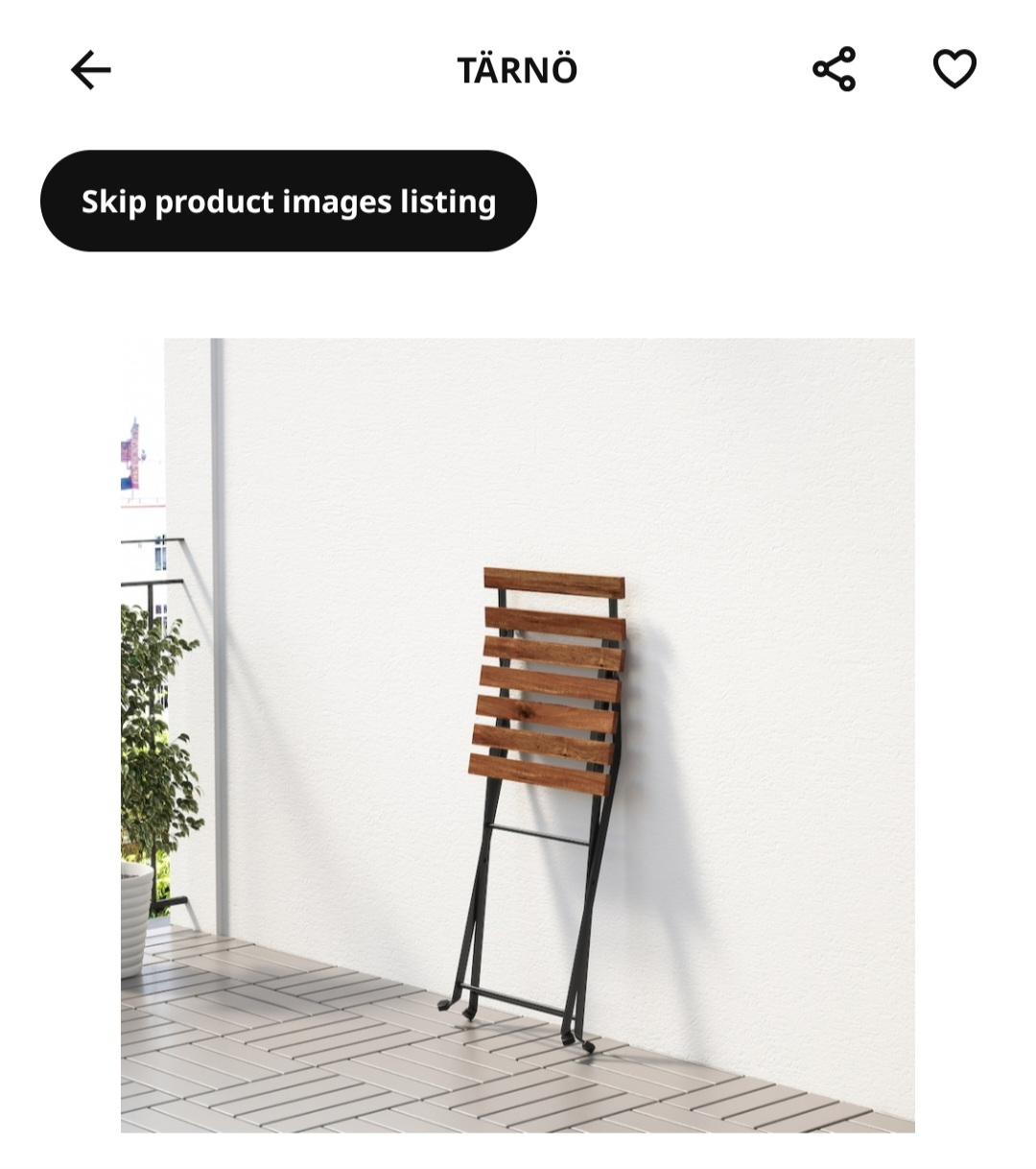 ikea TARNO (outdoor) chair - photo 4