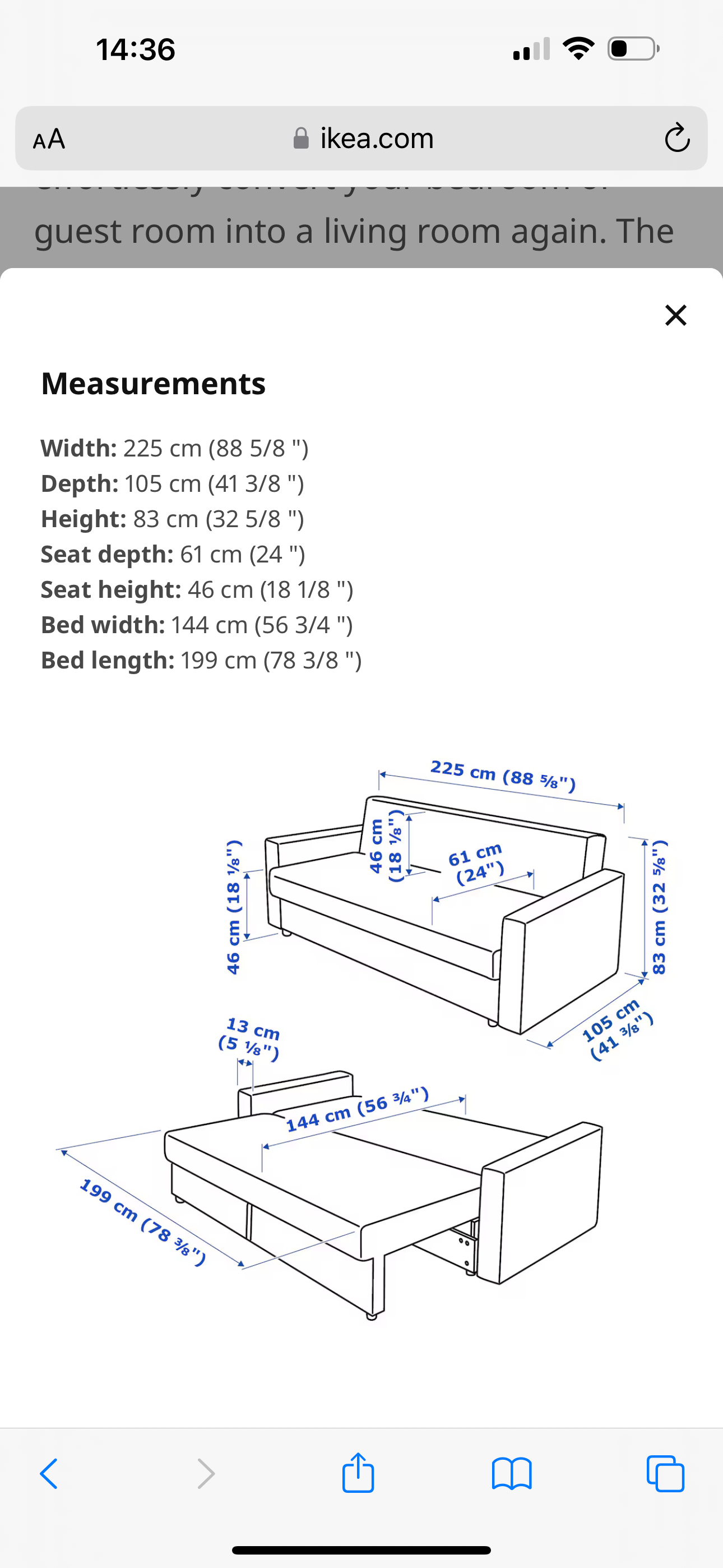 IKEA FRIHETEN Sofa Bed - photo 5