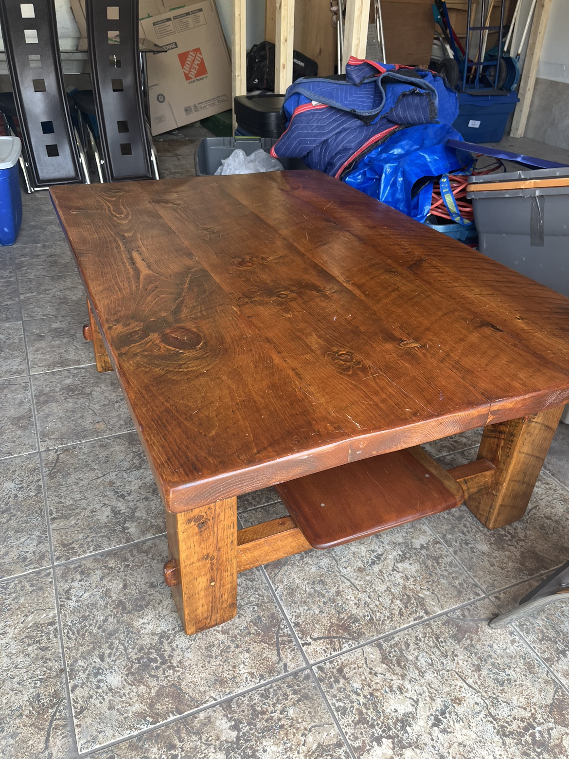 Solid wood coffee table thumbnail