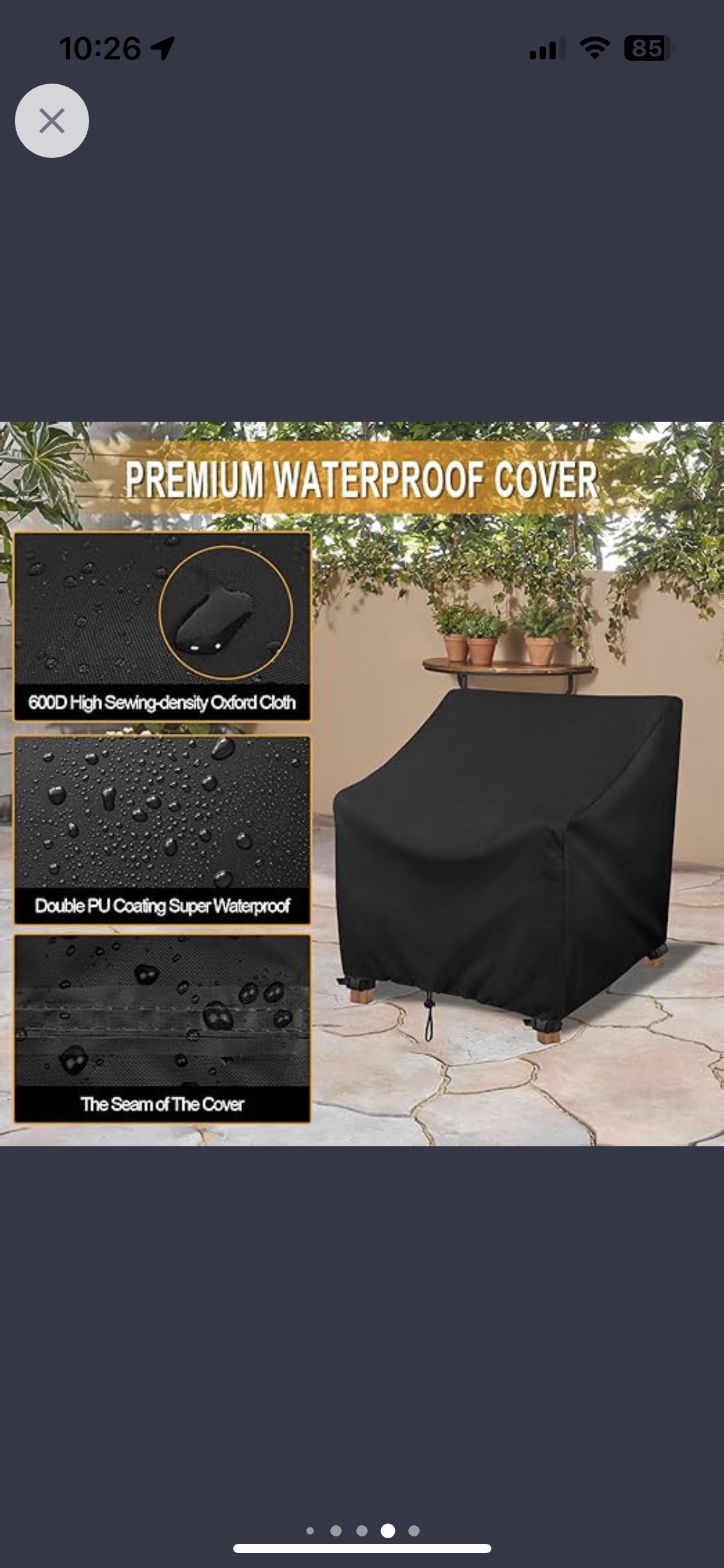 Patio Chair Covers Waterproof 2 Pack - Heavy Duty Outdoor Furni - photo 5