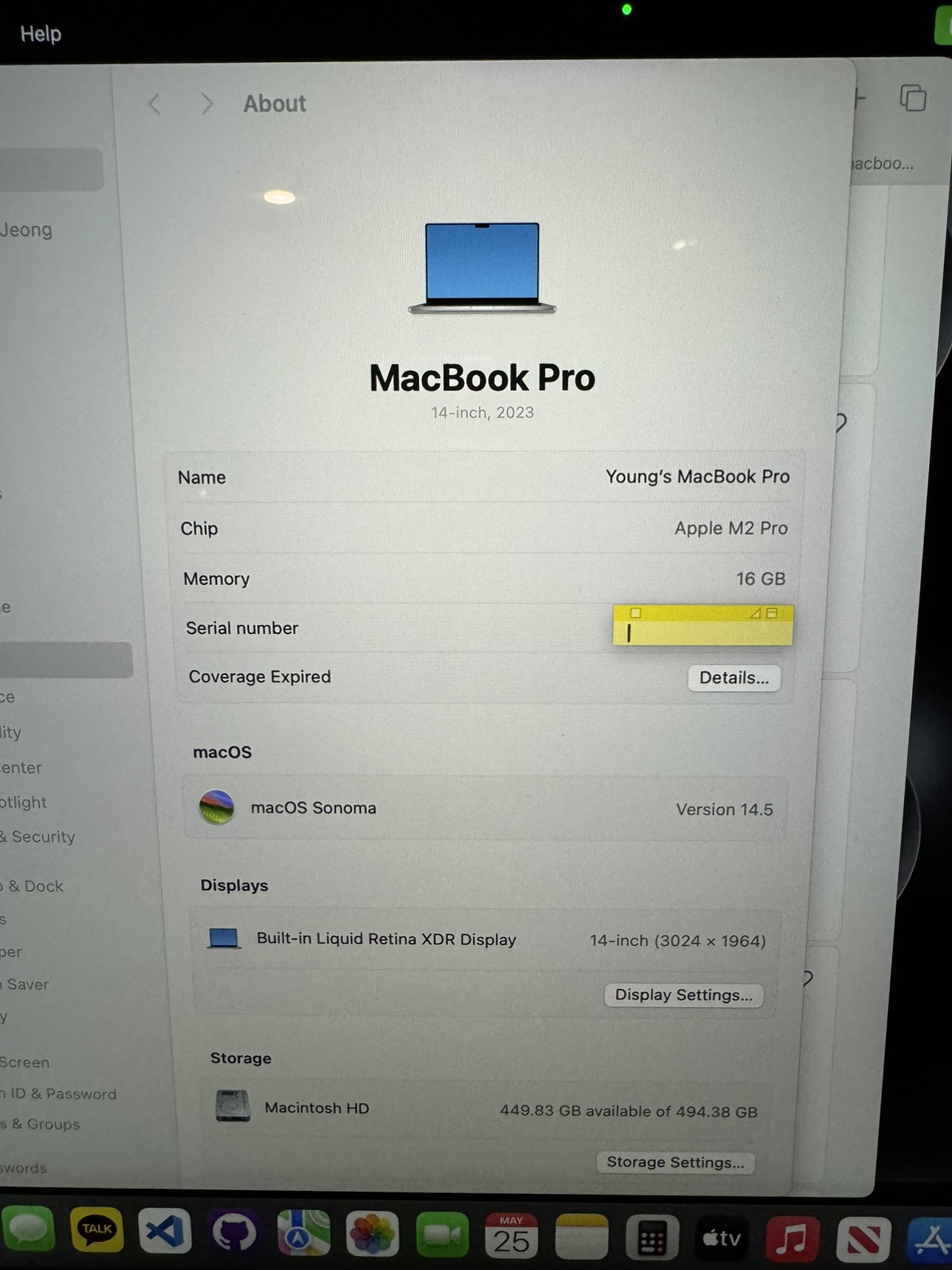 2023 MacBook Pro Silver M2Pro 512GB - photo 5