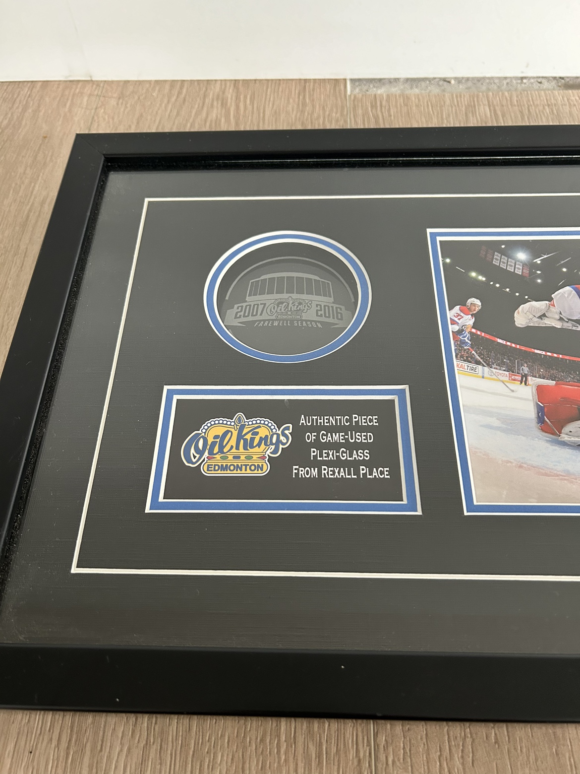 The frame with authentic from Edmonton Oil Kings final season image indicator(3)