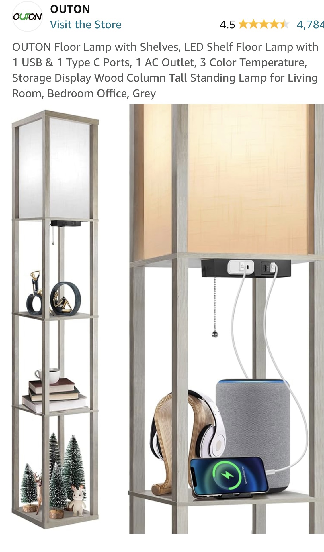 Lamp with shelves - photo 2