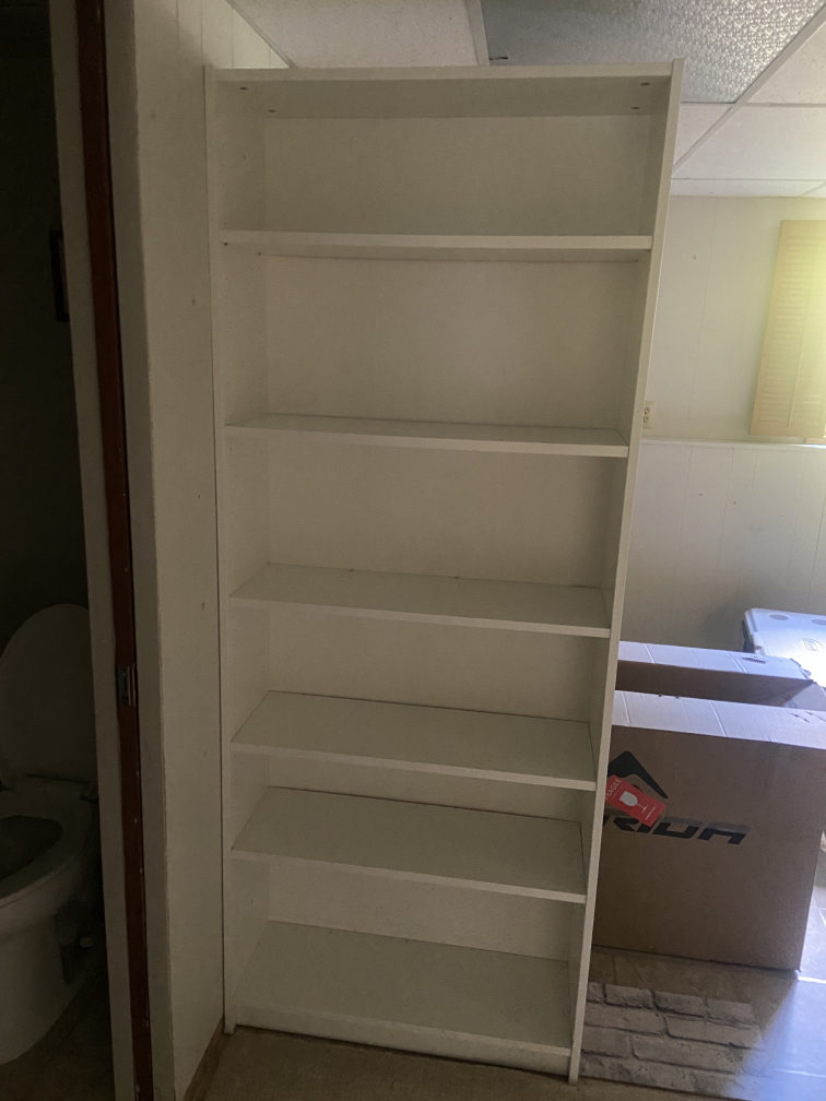 Ikea white tall bookshelf x2 - photo 2