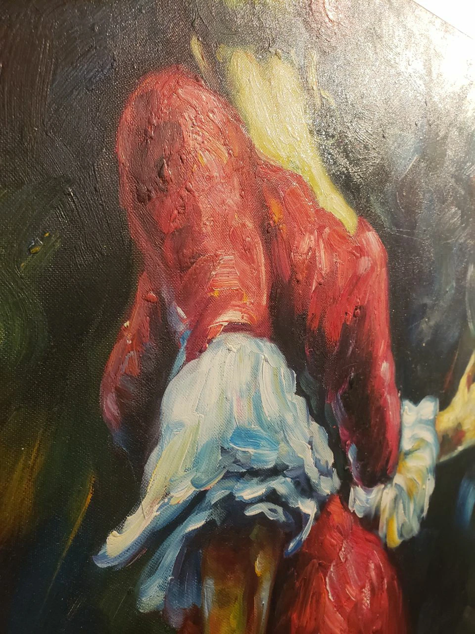 Canvas on wood of Woman dancing - photo 2