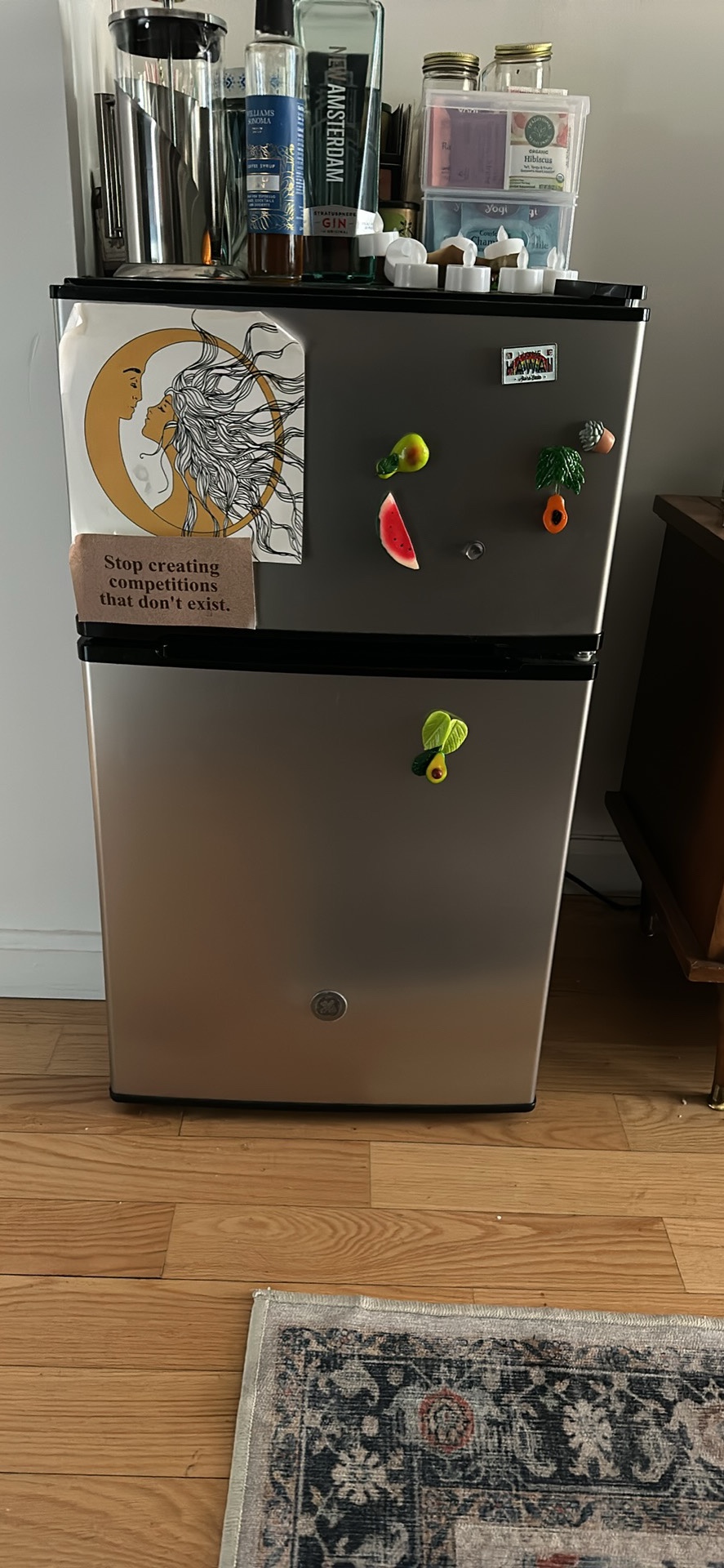 Refrigerator GE 3.1 CuFt Double-Door Compact - photo 2