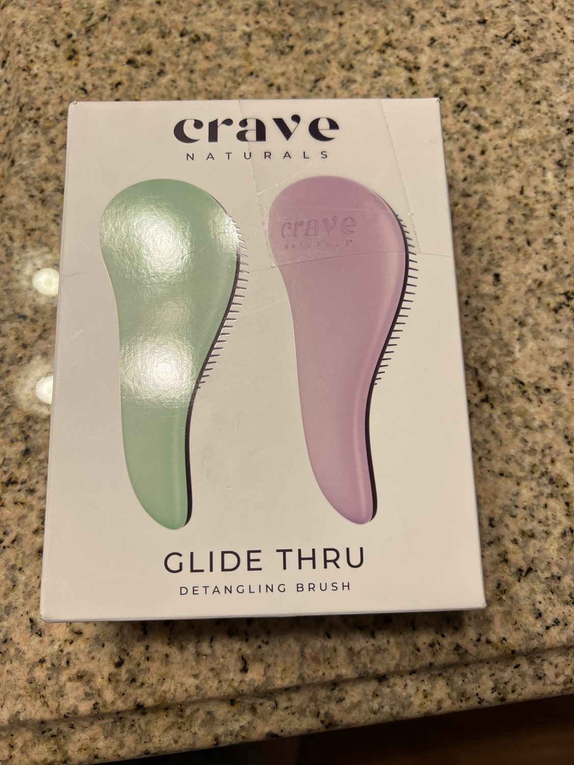 Crave Naturals Glide Thru Detangling Brush Set of 2