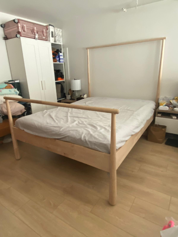 Queen Size Bed Frame wih Mattress