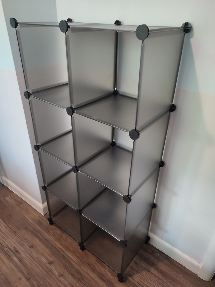 Grey 8 Cube Storage Unit - photo 2